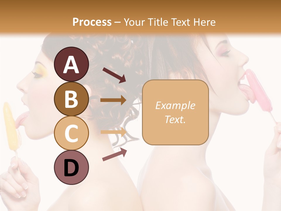 Glamour Bright Girlfriends PowerPoint Template