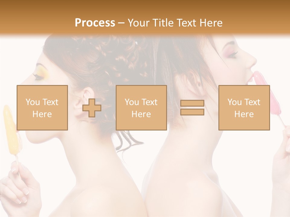 Glamour Bright Girlfriends PowerPoint Template