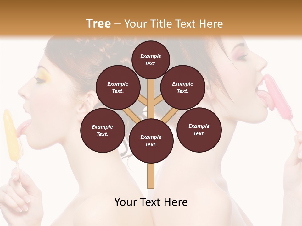 Glamour Bright Girlfriends PowerPoint Template