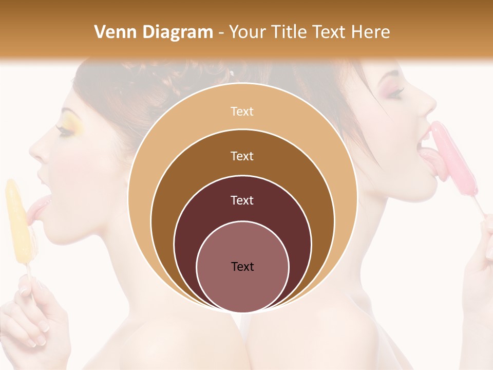 Glamour Bright Girlfriends PowerPoint Template