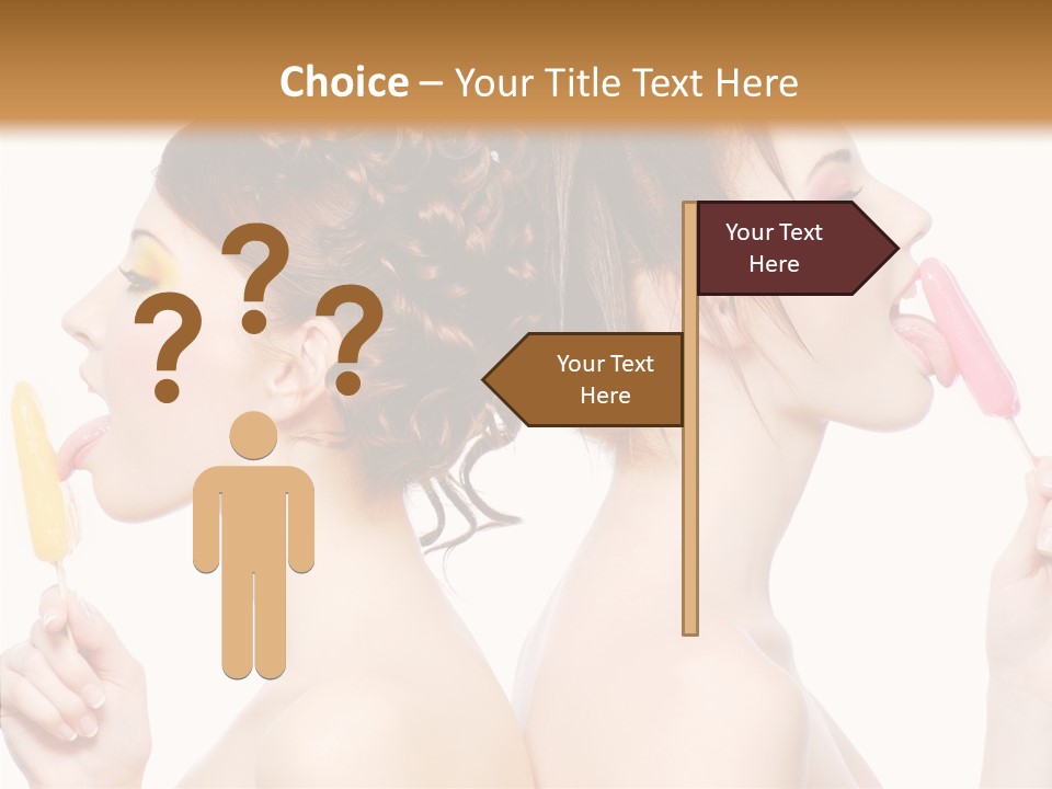 Glamour Bright Girlfriends PowerPoint Template