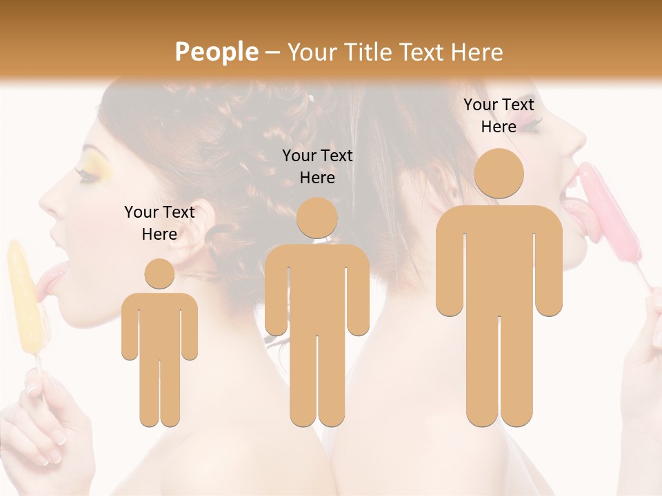 Glamour Bright Girlfriends PowerPoint Template