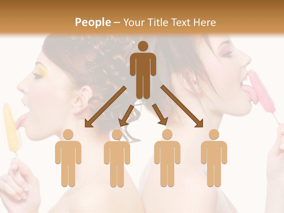 Glamour Bright Girlfriends PowerPoint Template