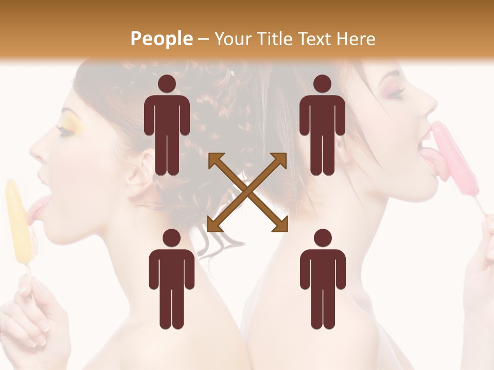 Glamour Bright Girlfriends PowerPoint Template