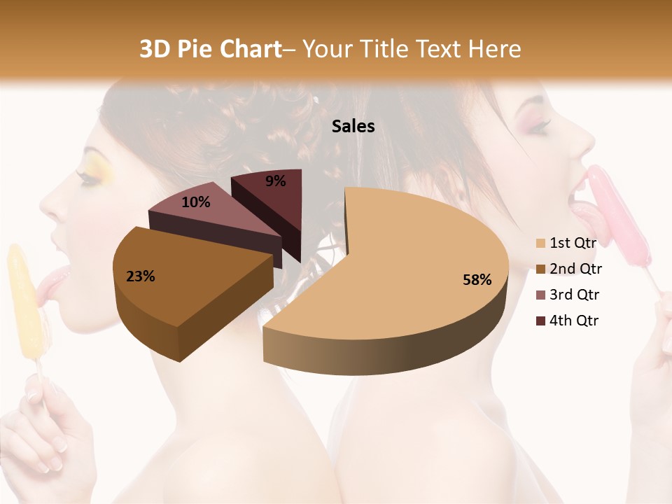 Glamour Bright Girlfriends PowerPoint Template