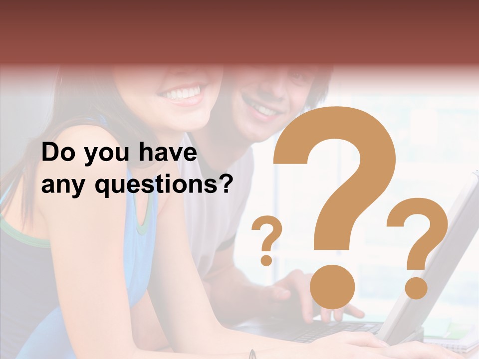 Laptop Woman Education PowerPoint Template