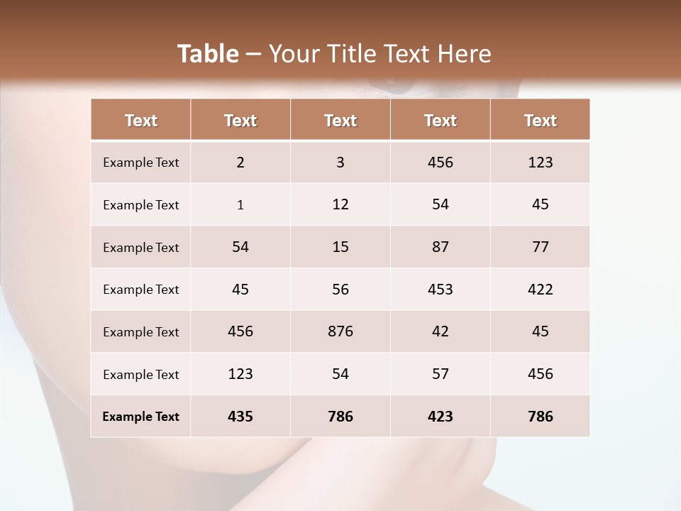 Beautiful Fresh Young PowerPoint Template