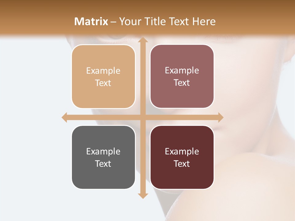 Body Care Portrait Model PowerPoint Template