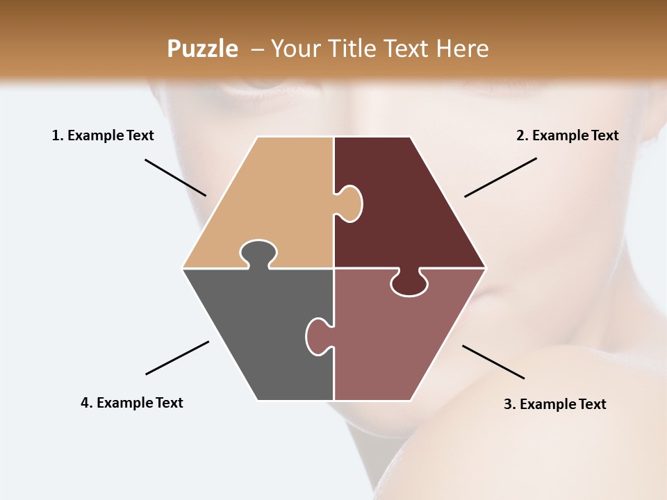 Body Care Portrait Model PowerPoint Template