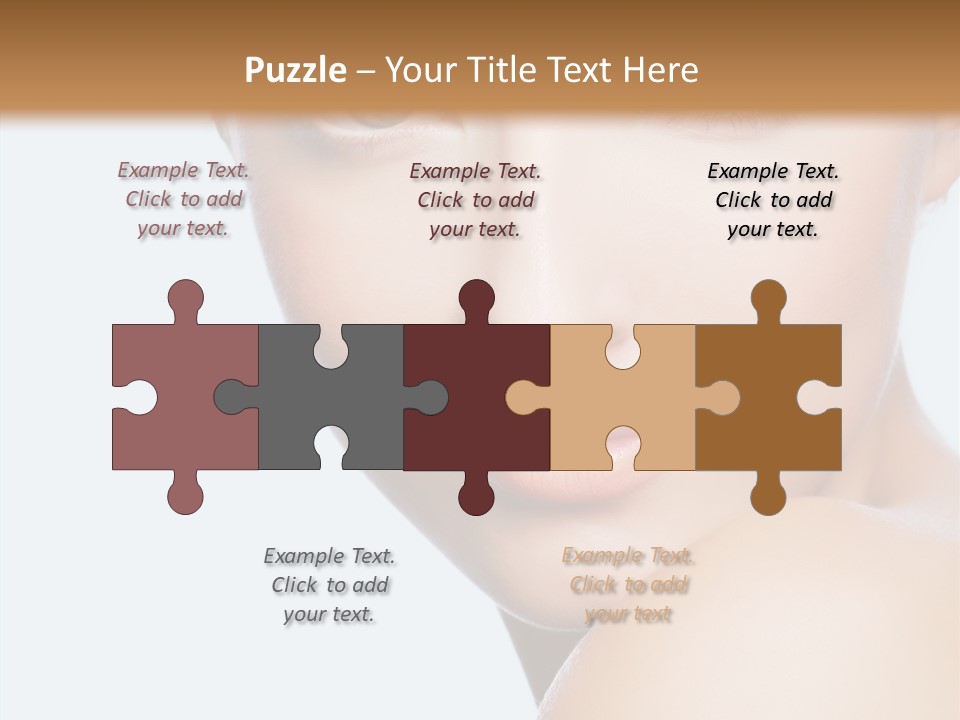 Body Care Portrait Model PowerPoint Template