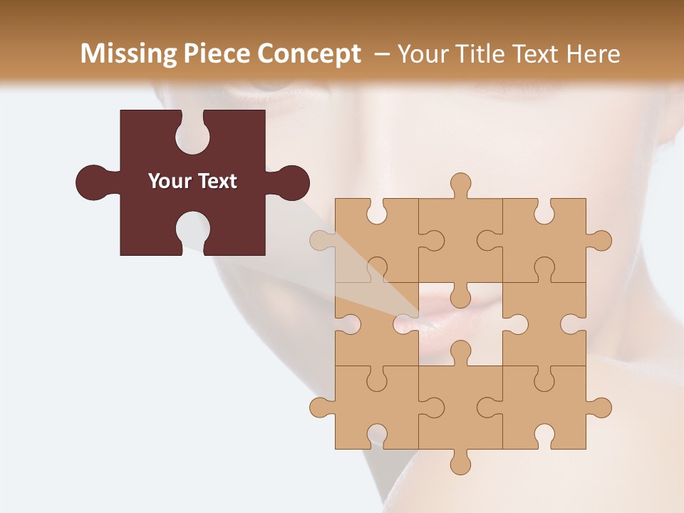 Body Care Portrait Model PowerPoint Template