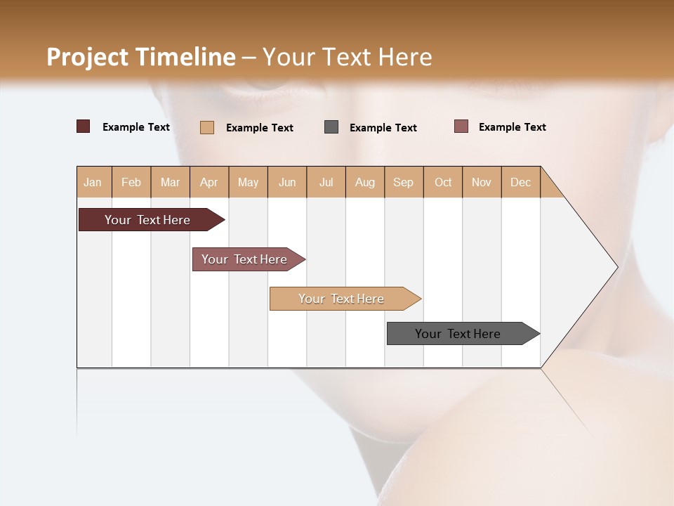 Body Care Portrait Model PowerPoint Template