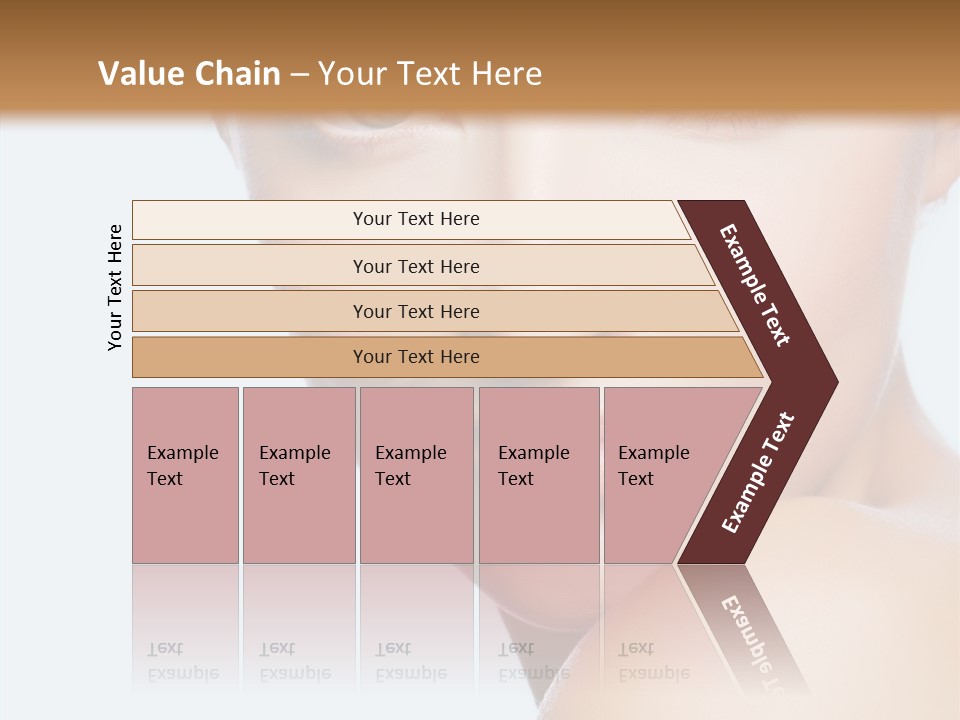 Body Care Portrait Model PowerPoint Template