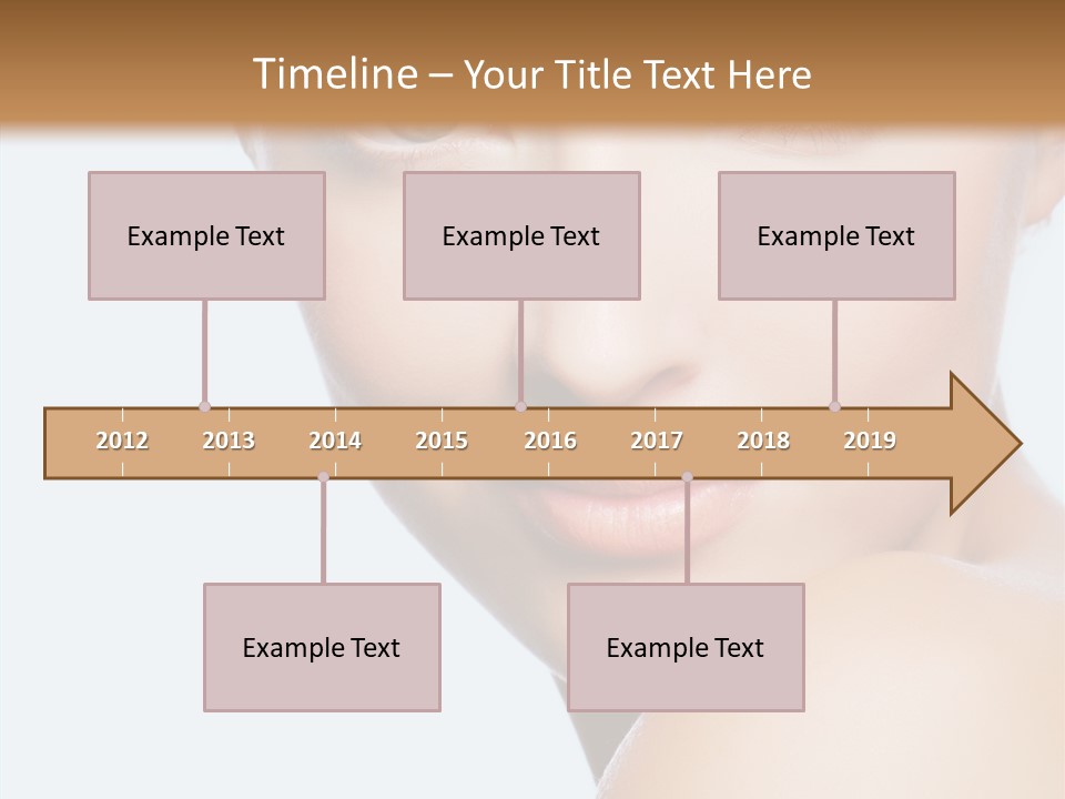Body Care Portrait Model PowerPoint Template