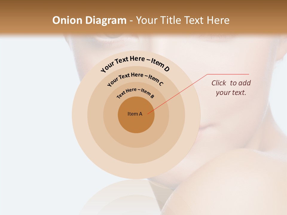 Body Care Portrait Model PowerPoint Template