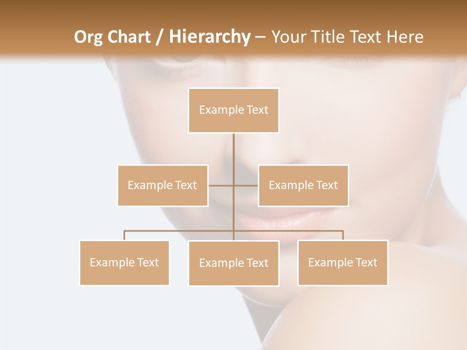 Body Care Portrait Model PowerPoint Template