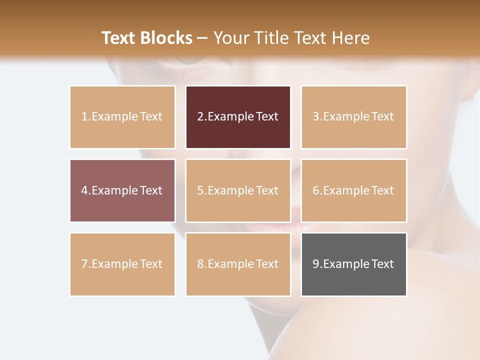 Body Care Portrait Model PowerPoint Template