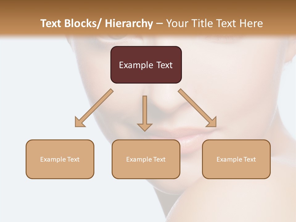 Body Care Portrait Model PowerPoint Template