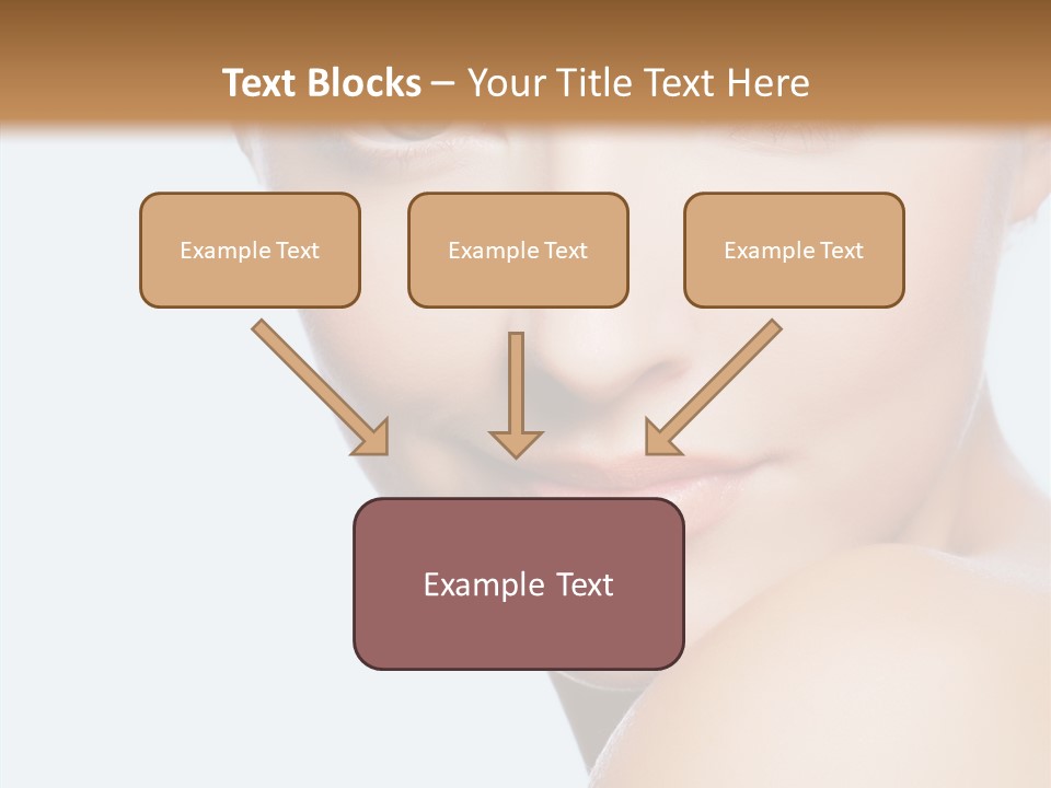 Body Care Portrait Model PowerPoint Template
