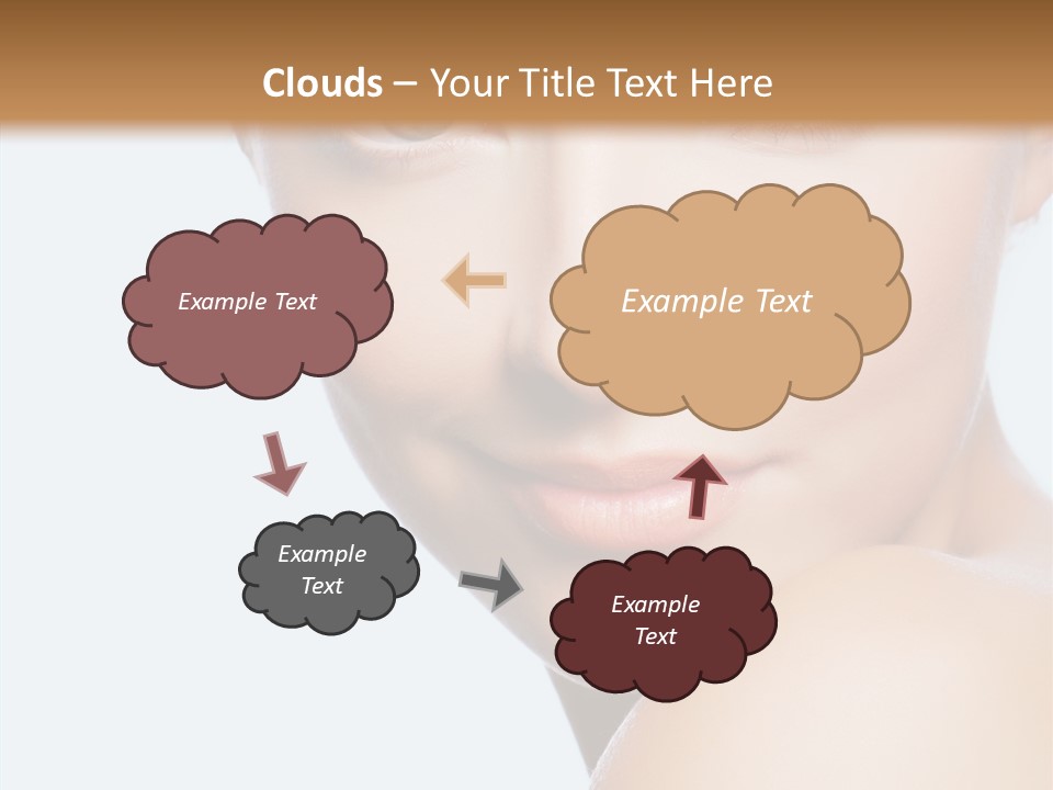 Body Care Portrait Model PowerPoint Template