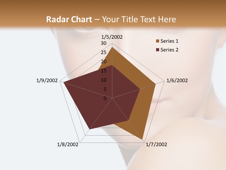 Body Care Portrait Model PowerPoint Template