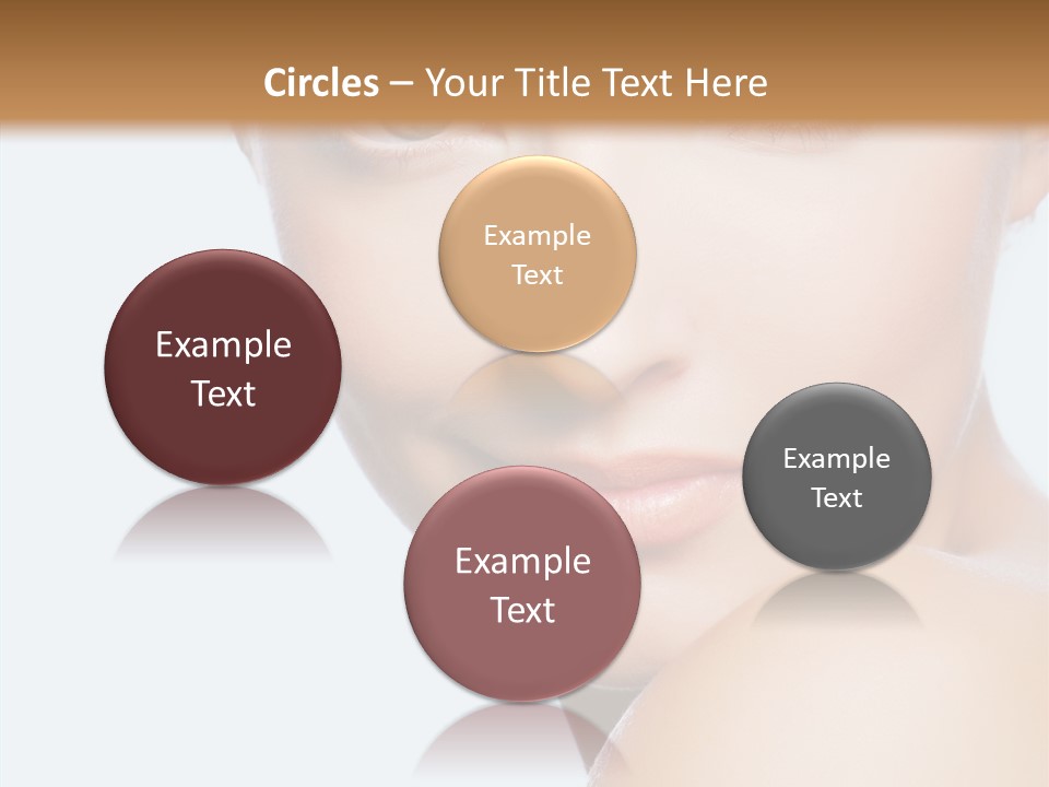 Body Care Portrait Model PowerPoint Template