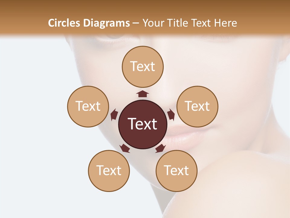 Body Care Portrait Model PowerPoint Template