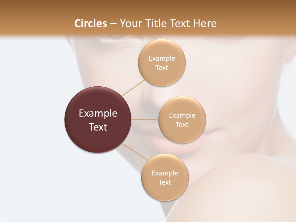 Body Care Portrait Model PowerPoint Template