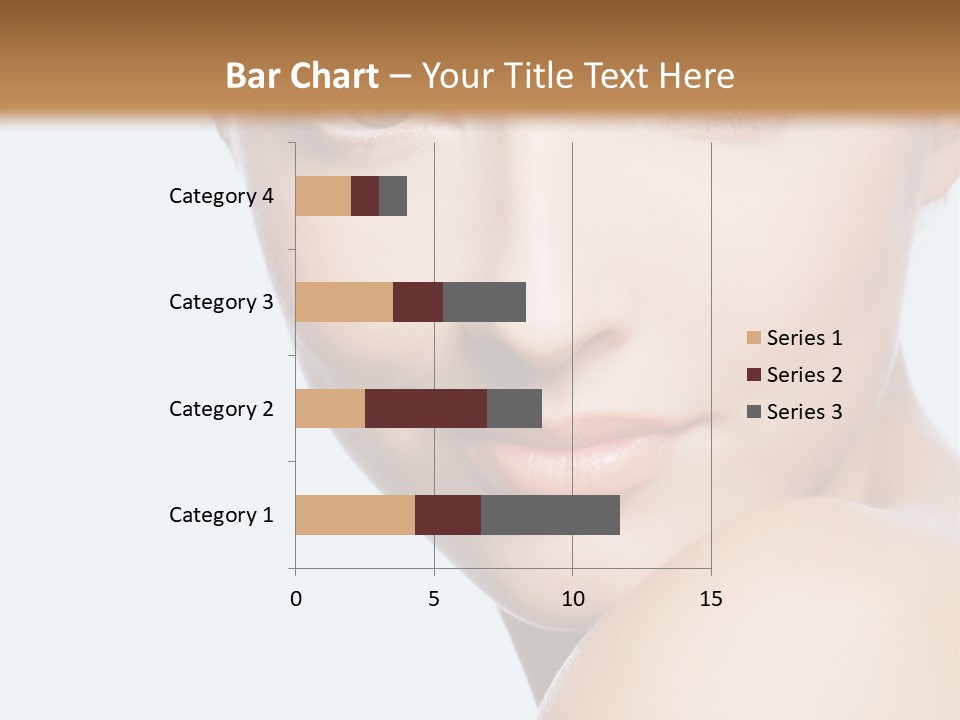 Body Care Portrait Model PowerPoint Template