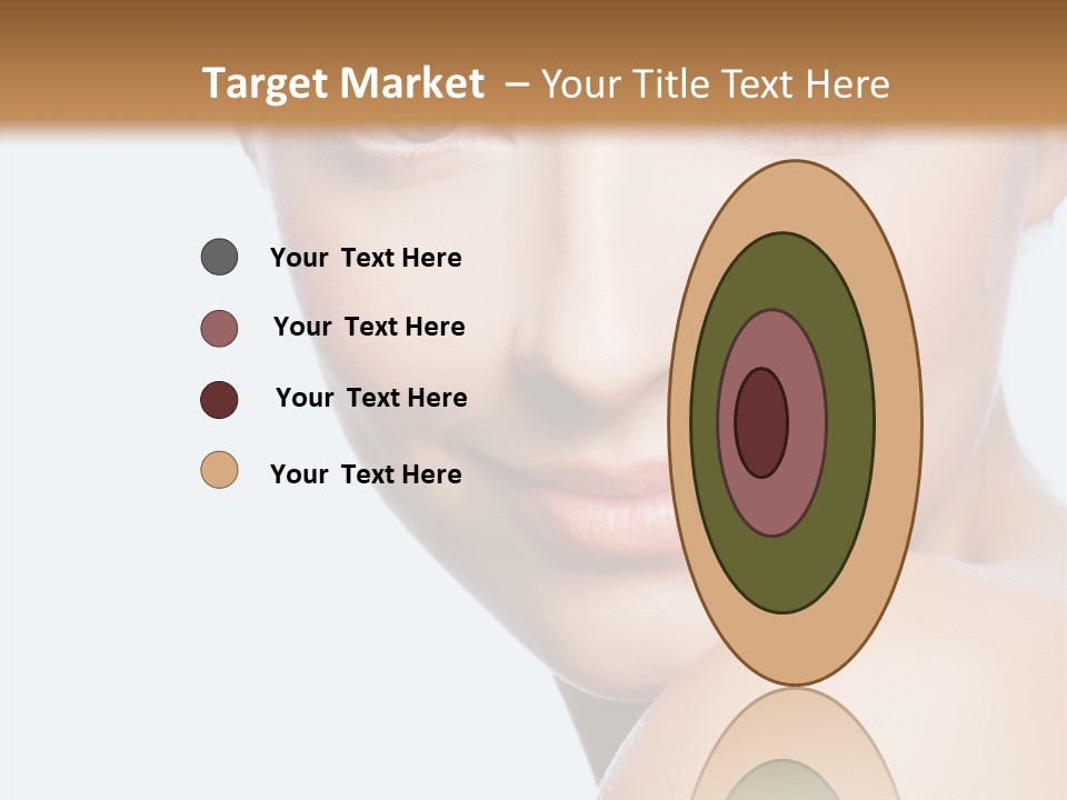 Body Care Portrait Model PowerPoint Template