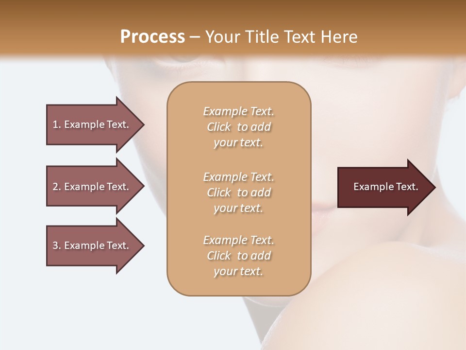 Body Care Portrait Model PowerPoint Template