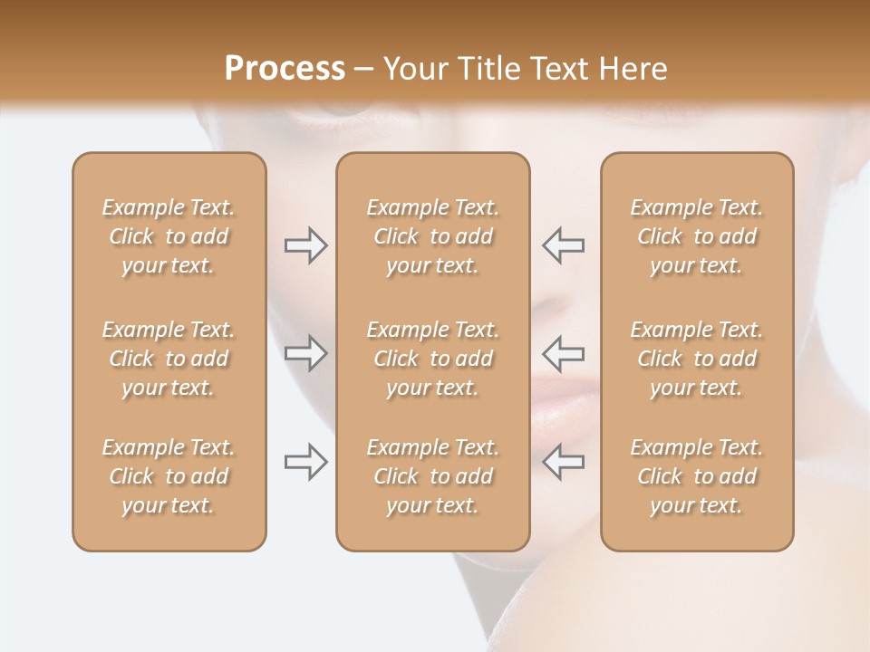 Body Care Portrait Model PowerPoint Template