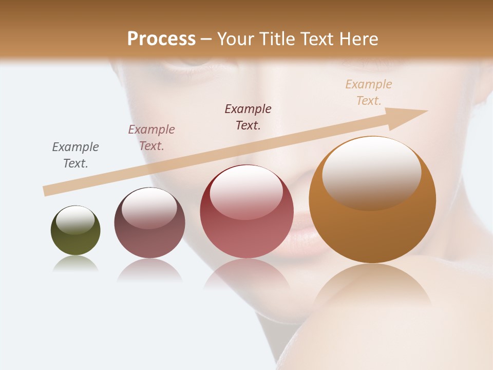 Body Care Portrait Model PowerPoint Template