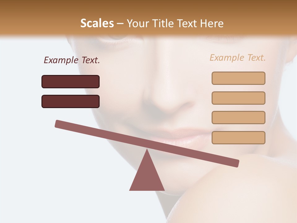 Body Care Portrait Model PowerPoint Template