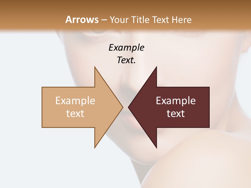 Body Care Portrait Model PowerPoint Template