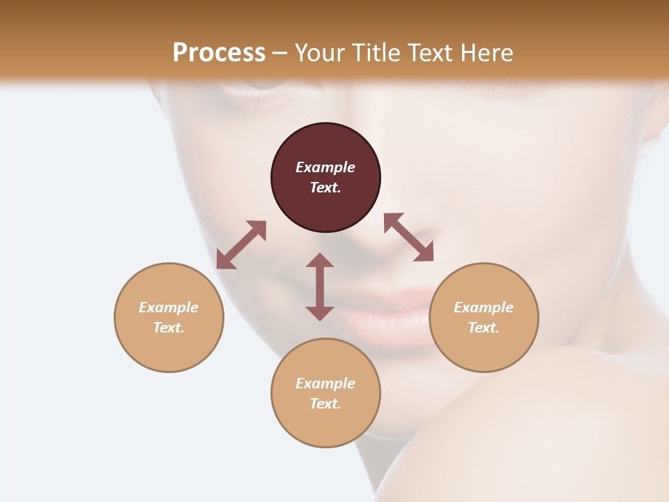 Body Care Portrait Model PowerPoint Template