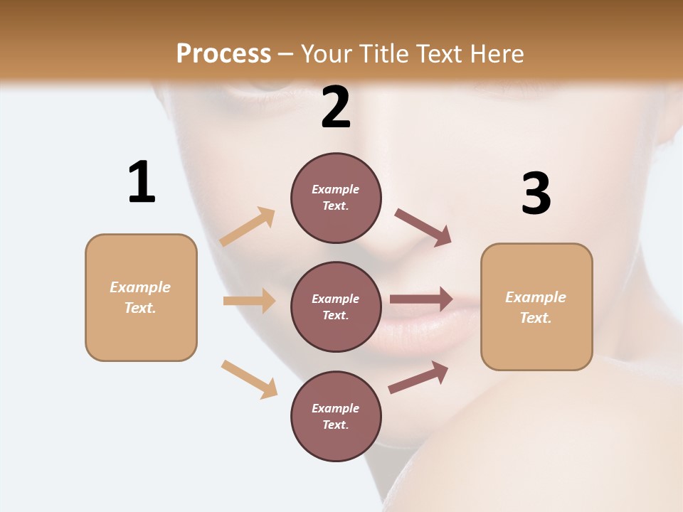 Body Care Portrait Model PowerPoint Template