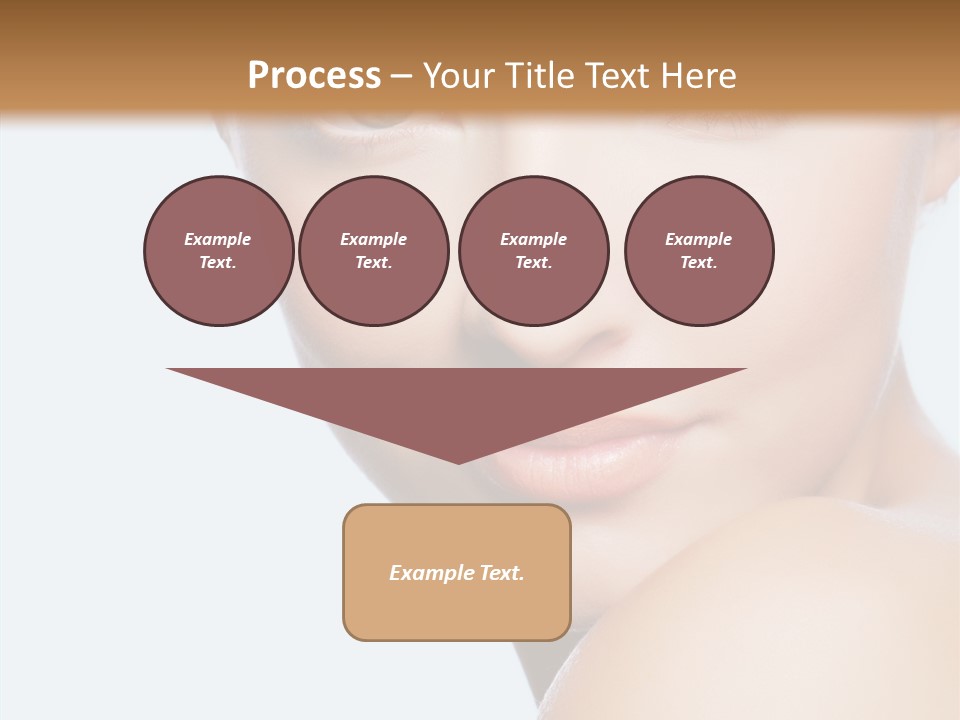 Body Care Portrait Model PowerPoint Template