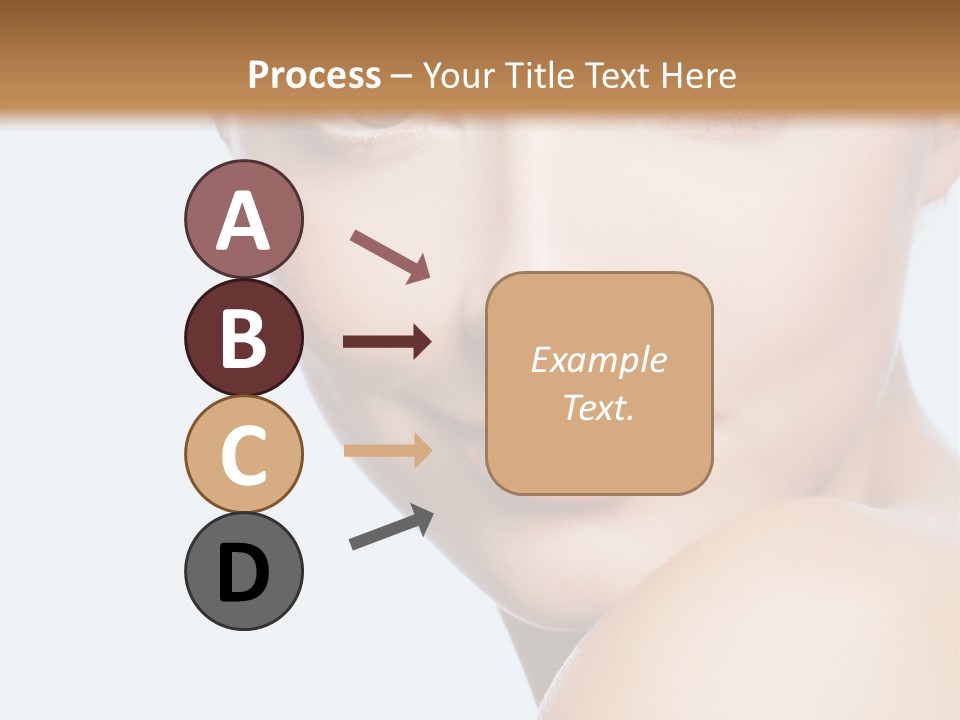 Body Care Portrait Model PowerPoint Template