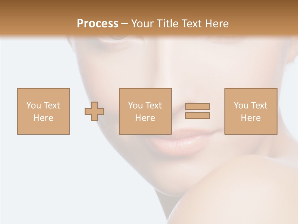 Body Care Portrait Model PowerPoint Template
