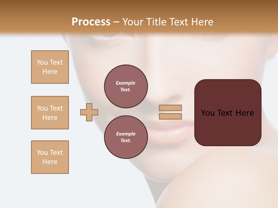 Body Care Portrait Model PowerPoint Template