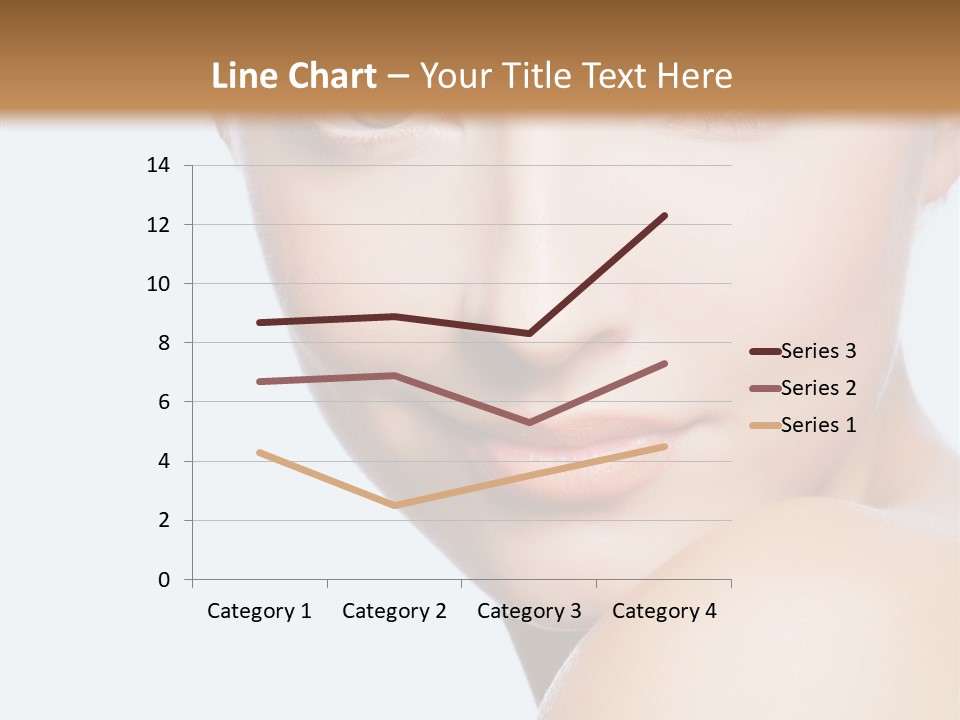 Body Care Portrait Model PowerPoint Template