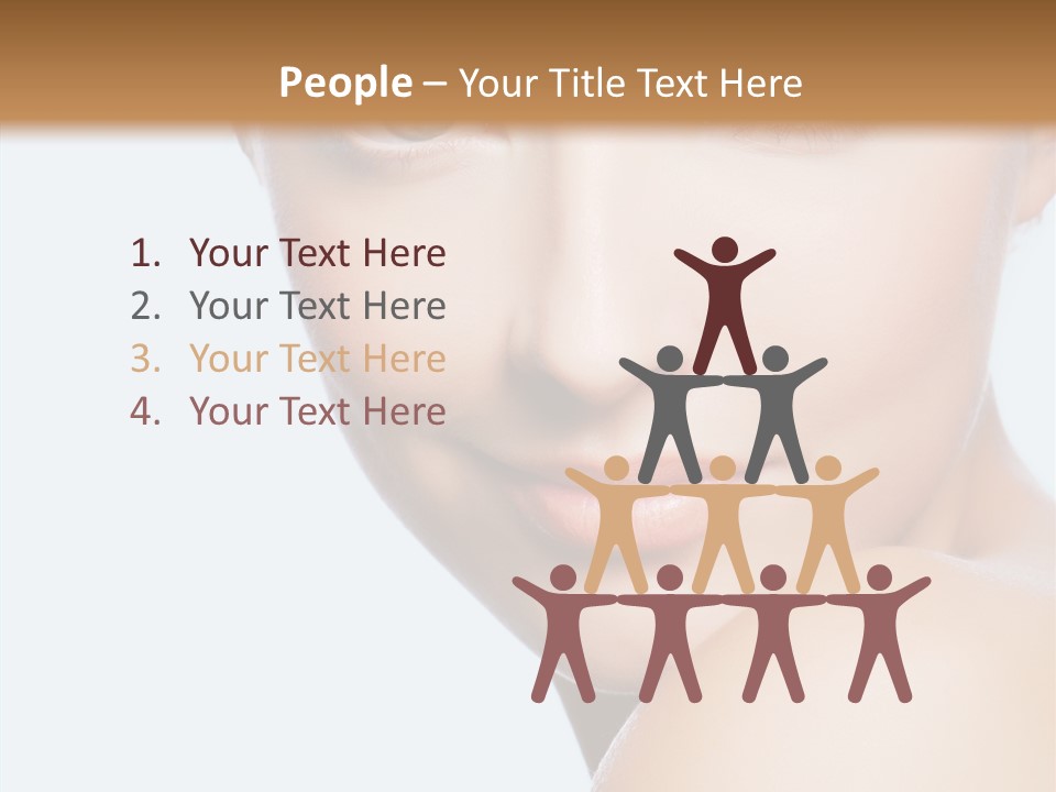 Body Care Portrait Model PowerPoint Template