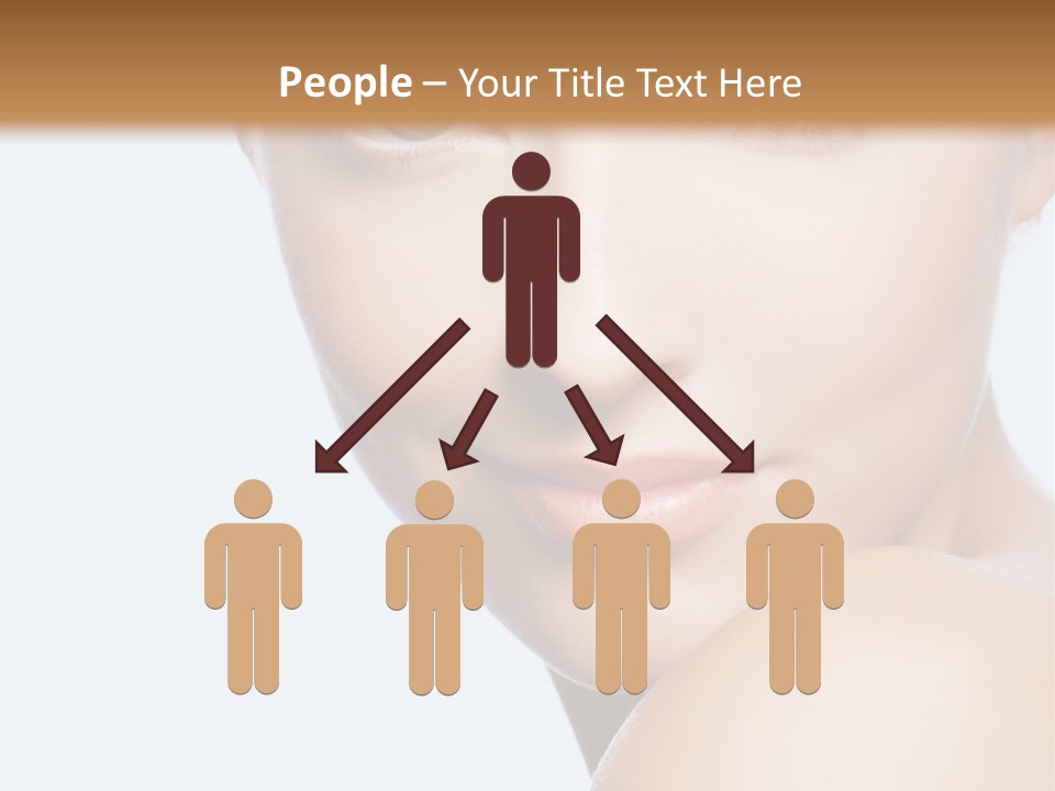 Body Care Portrait Model PowerPoint Template