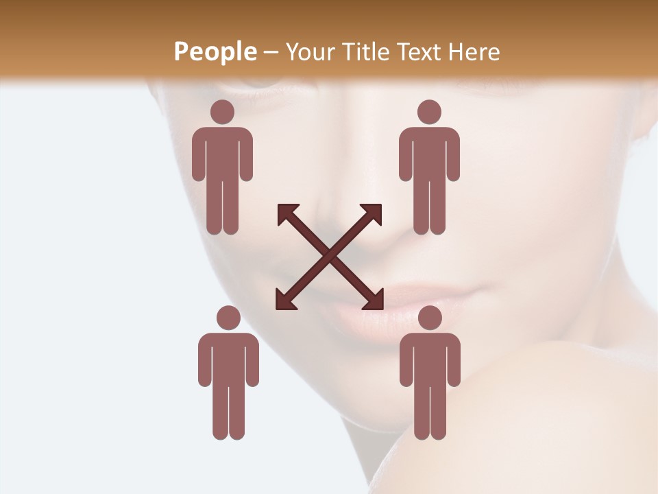 Body Care Portrait Model PowerPoint Template