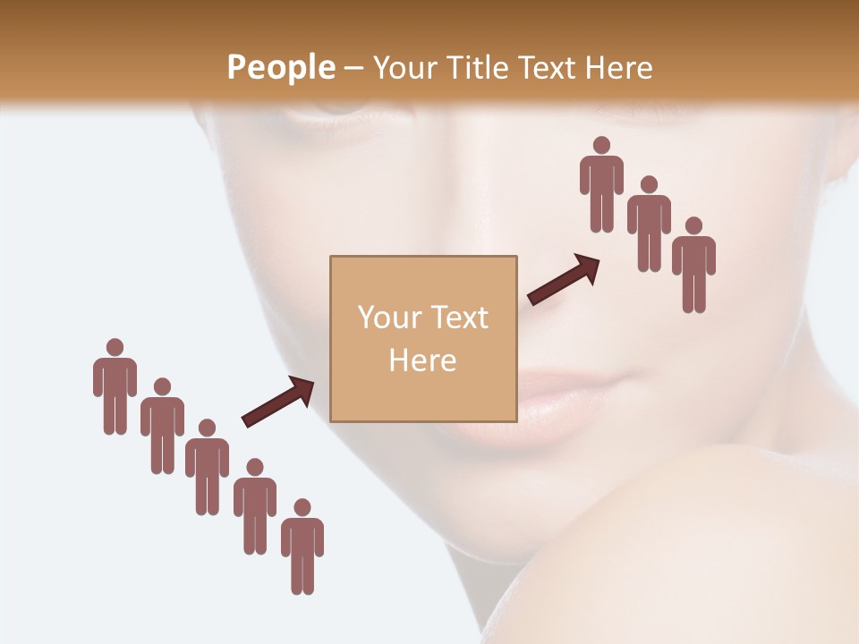 Body Care Portrait Model PowerPoint Template