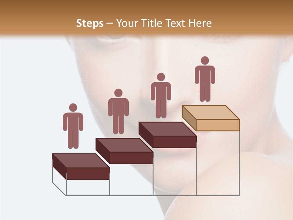 Body Care Portrait Model PowerPoint Template