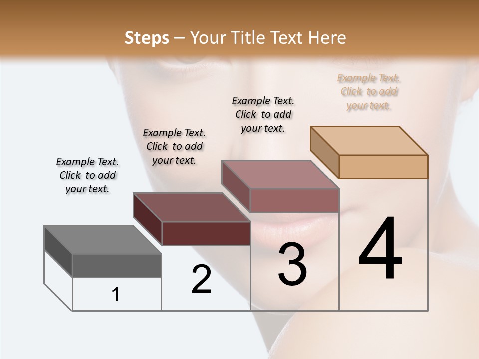 Body Care Portrait Model PowerPoint Template