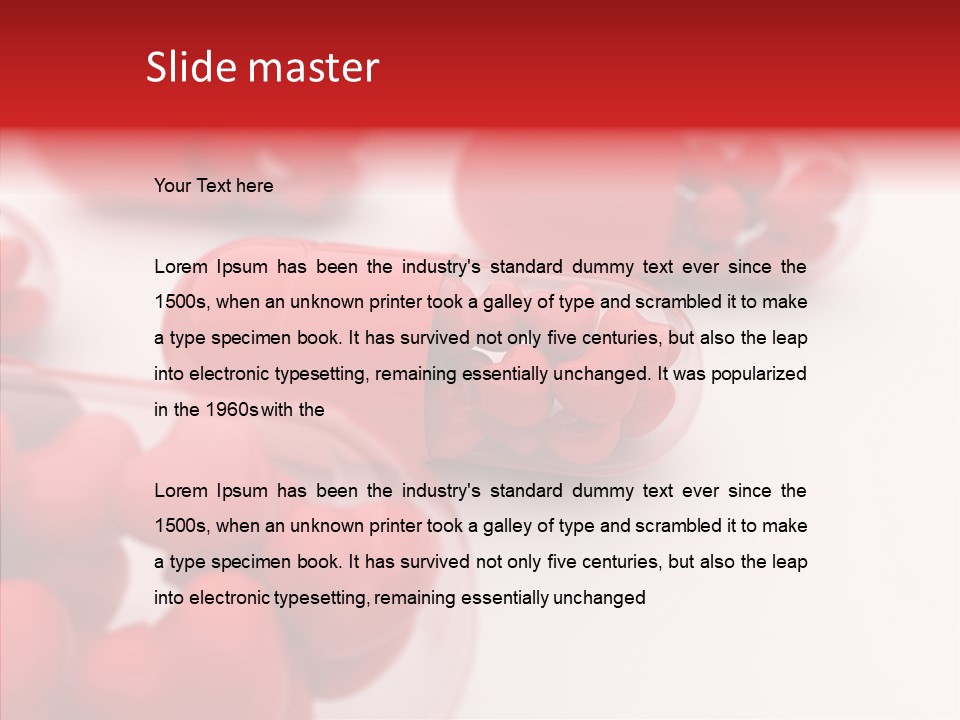 Medicament Care Close Up PowerPoint Template