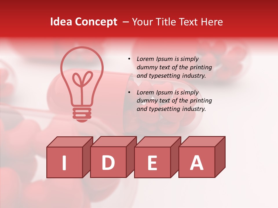 Medicament Care Close Up PowerPoint Template